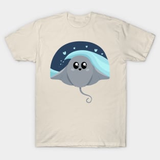 Waves Behind Baby Stingray T-Shirt